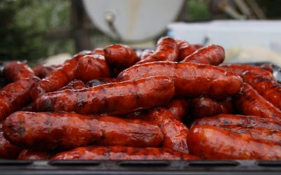 Chicken Supremo and smoked chorizo sausage platter