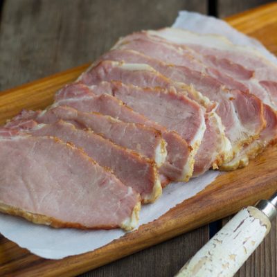 Josef’s sliced Canadian Bacon